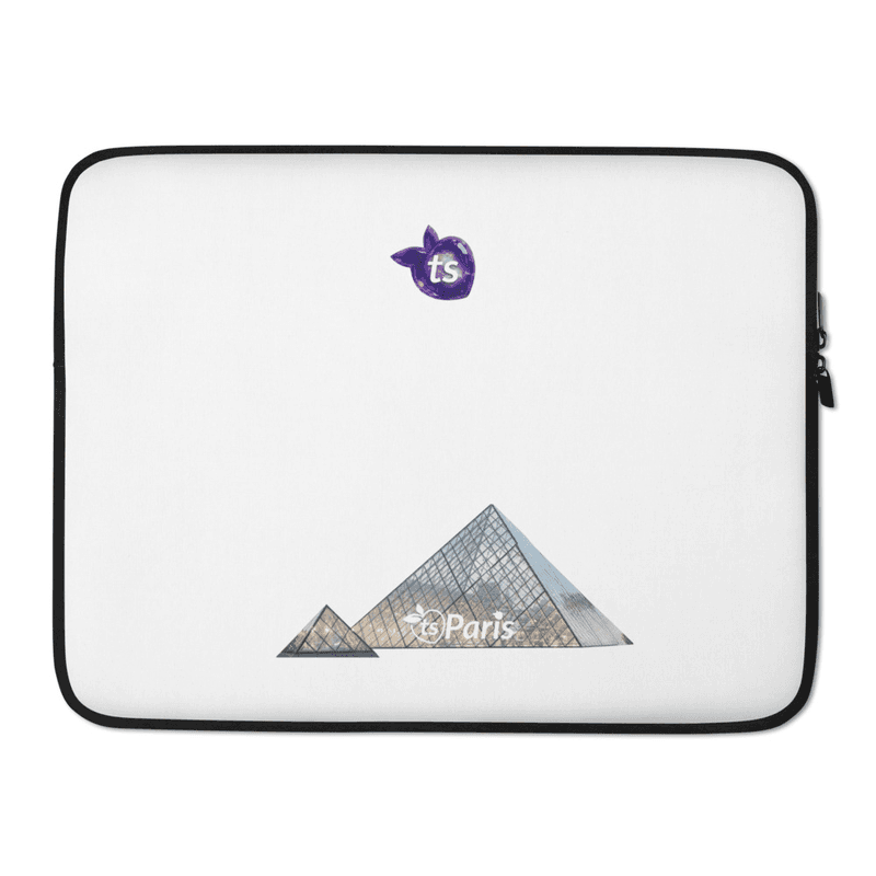 tsgabrielle® • Paris - The Louvre Pyramid • Laptop Sleeve • 2 Sizes - 13" and 15" mockup 7