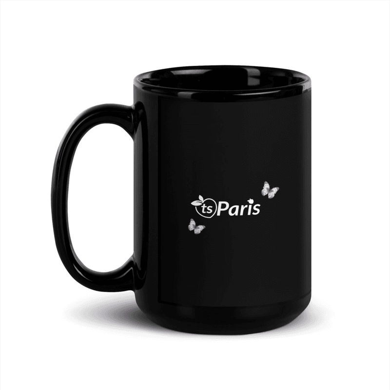 tsgabrielle® • Paris • Glossy Mug • Black • Ceramic • 2 Sizes mockup 7