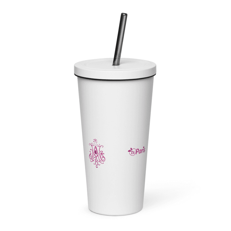 tsgabrielle® • Paris - Marie Antoinette • Tumbler • Stainless Steel • White • 20 oz mockup 6