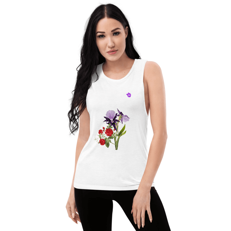 tsgabrielle® • For Her • TransFLOWer™ • Muscle Tank • White