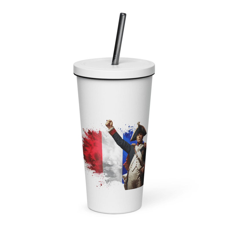 tsgabrielle® • Paris - Napoleon Bonaparte • Tumbler • Stainless Steel • White • 20 oz