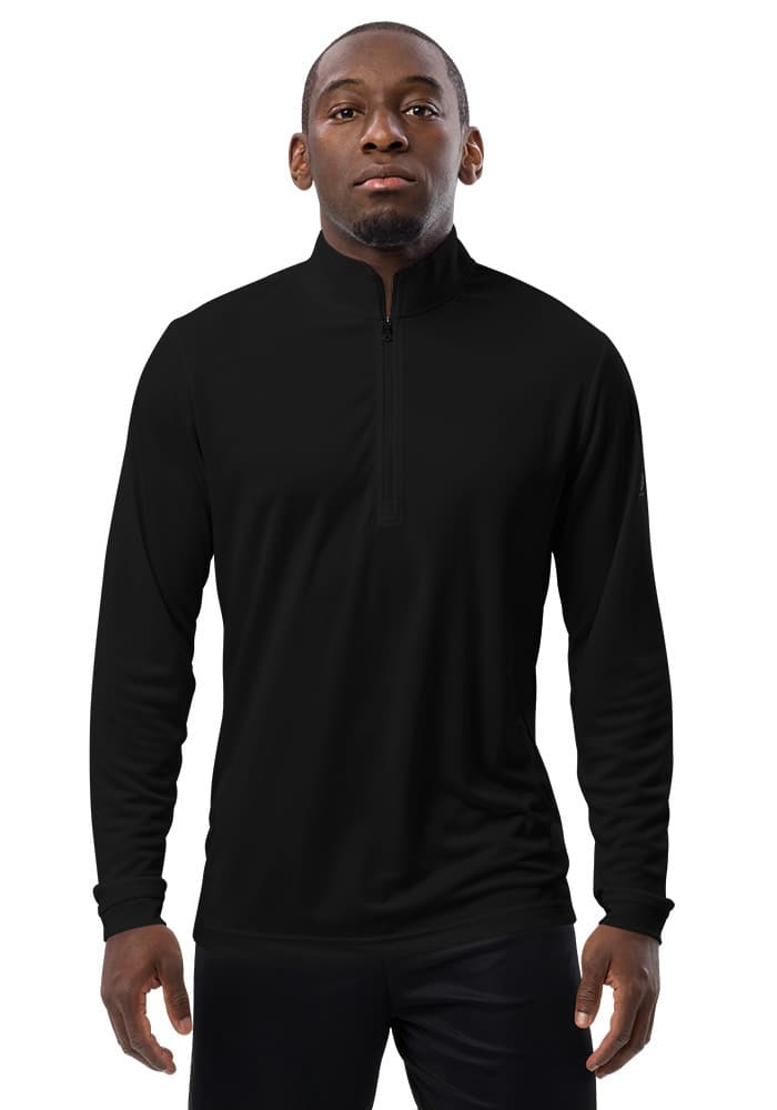 adidas® x tsgabrielle® • For Him • Quarter Zip Pullover • Dark Colors mockup 9