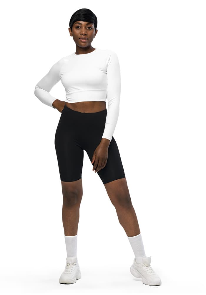 tsgabrielle® • For Her • TransFLOWer™ • Long-Sleeve Crop Top mockup 19