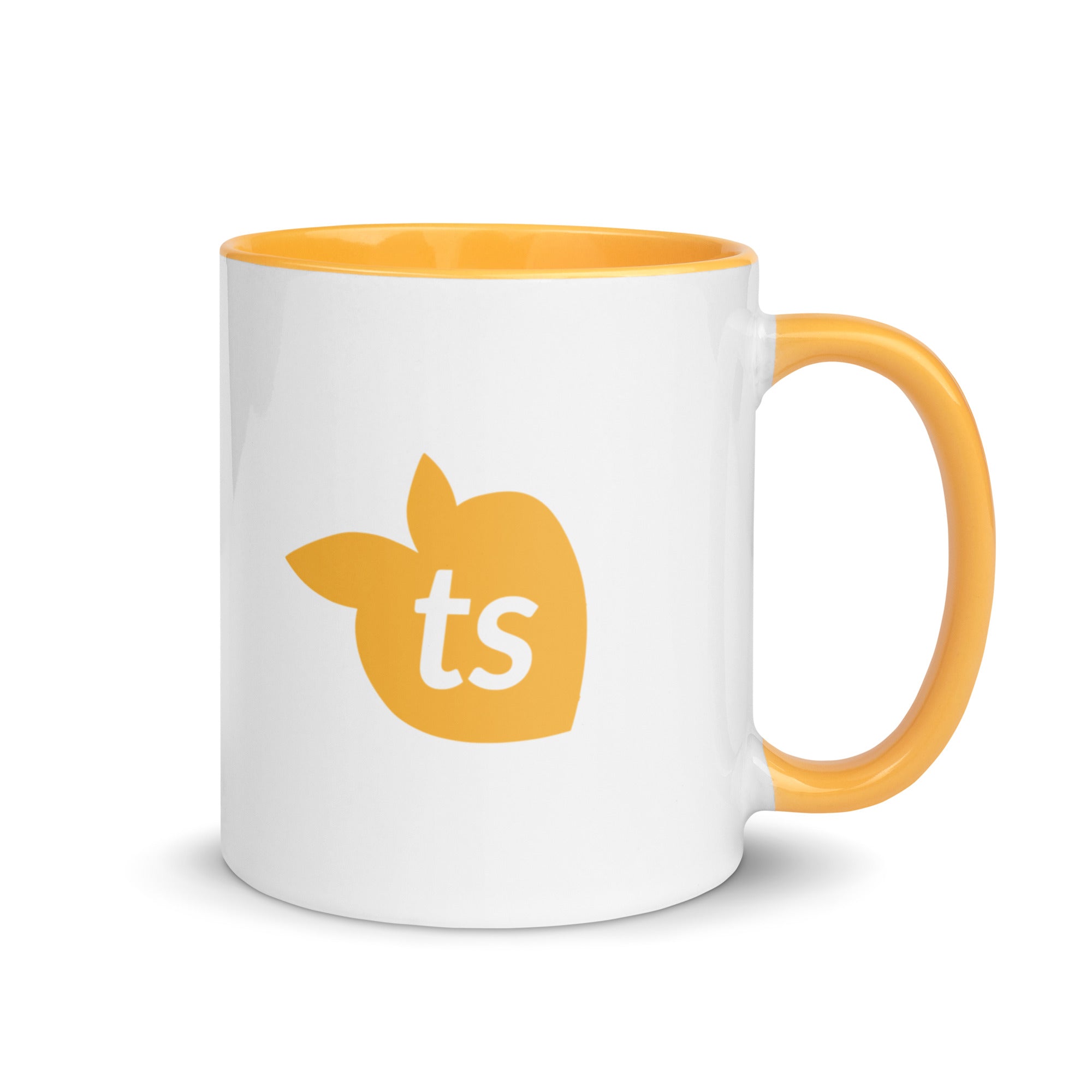 tsgabrielle® • Mug intérieur jaune doré • Céramique • 325 ml