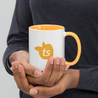 tsgabrielle® • Mug with Color Golden Yellow Inside • Ceramic • 325 ml
