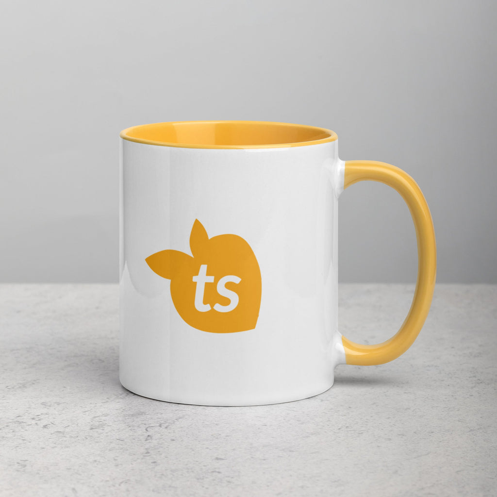 tsgabrielle® • Mug with Color Golden Yellow Inside • Ceramic • 325 ml