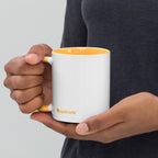 tsgabrielle® • Mug with Color Golden Yellow Inside • Ceramic • 325 ml