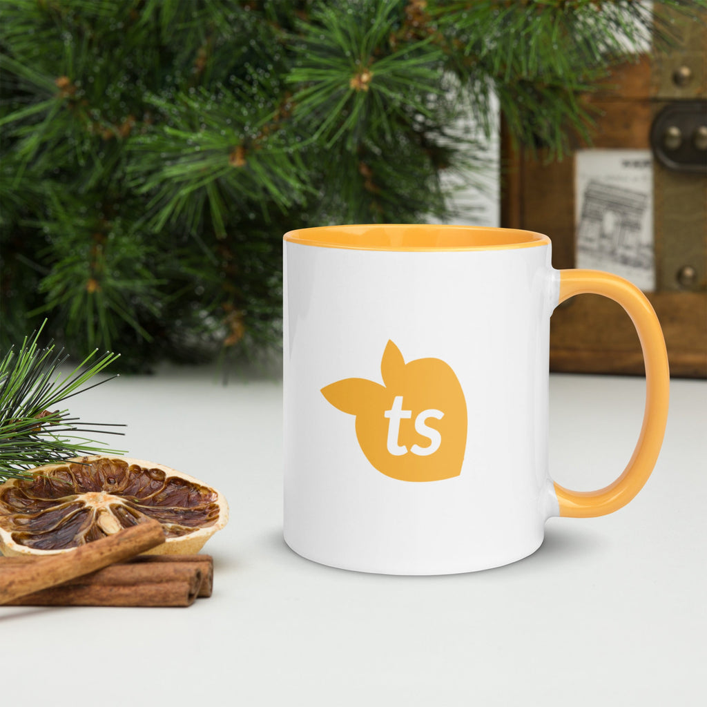 tsgabrielle® • Mug with Color Golden Yellow Inside • Ceramic • 325 ml