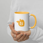 tsgabrielle® • Mug with Color Golden Yellow Inside • Ceramic • 325 ml