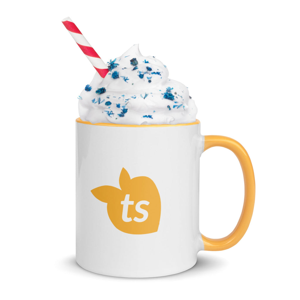 tsgabrielle® • Mug with Color Golden Yellow Inside • Ceramic • 325 ml