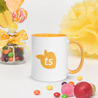 tsgabrielle® • Mug with Color Golden Yellow Inside • Ceramic • 11 oz