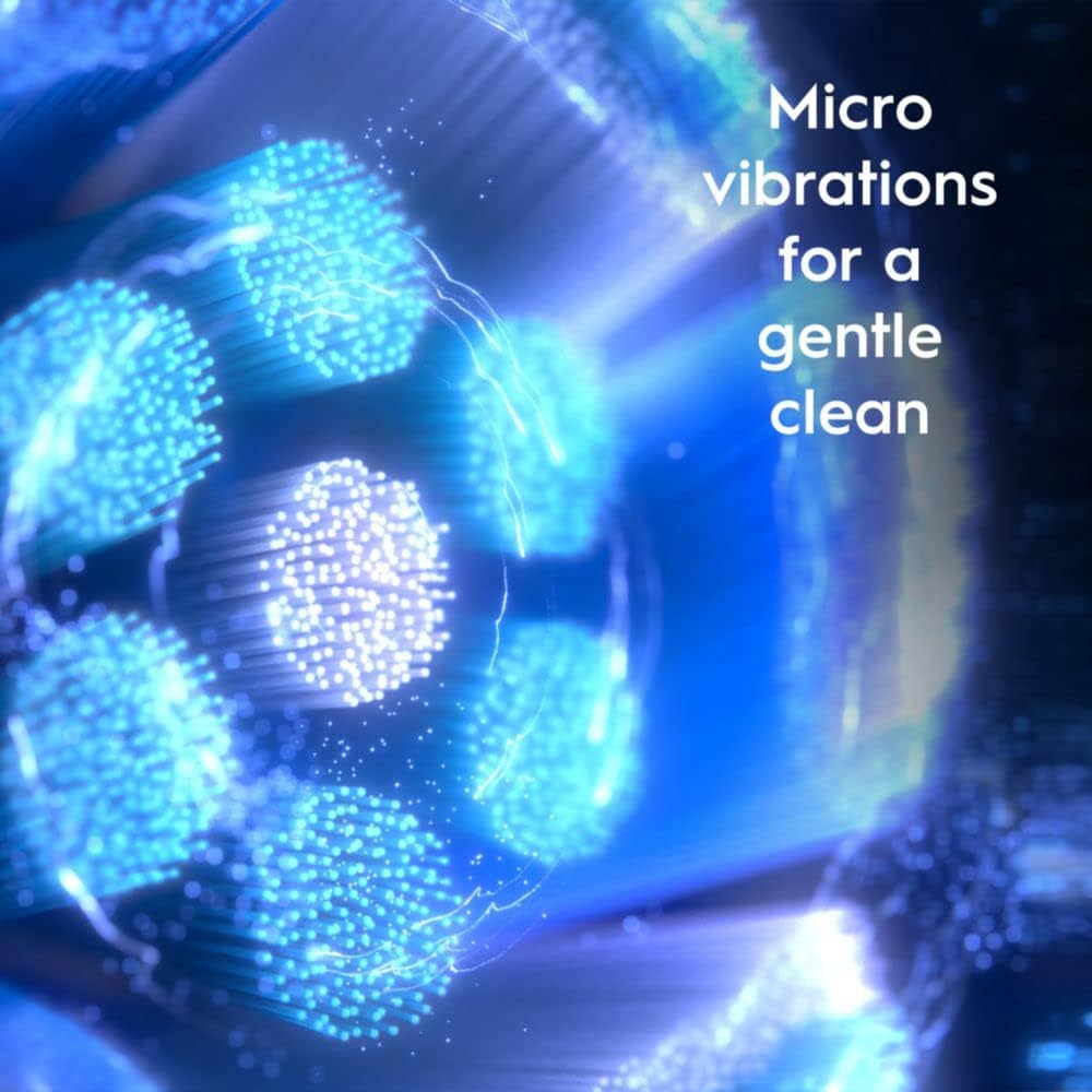 Oral-B iO Series 10 Rechargeable Electric Toothbrush with Visible Pressure Sensor to Protect Gums, 2 Min Timer, 7 Cleaning Settings, 4 Replacement Toothbrush Heads, and Charging Travel Case, Black