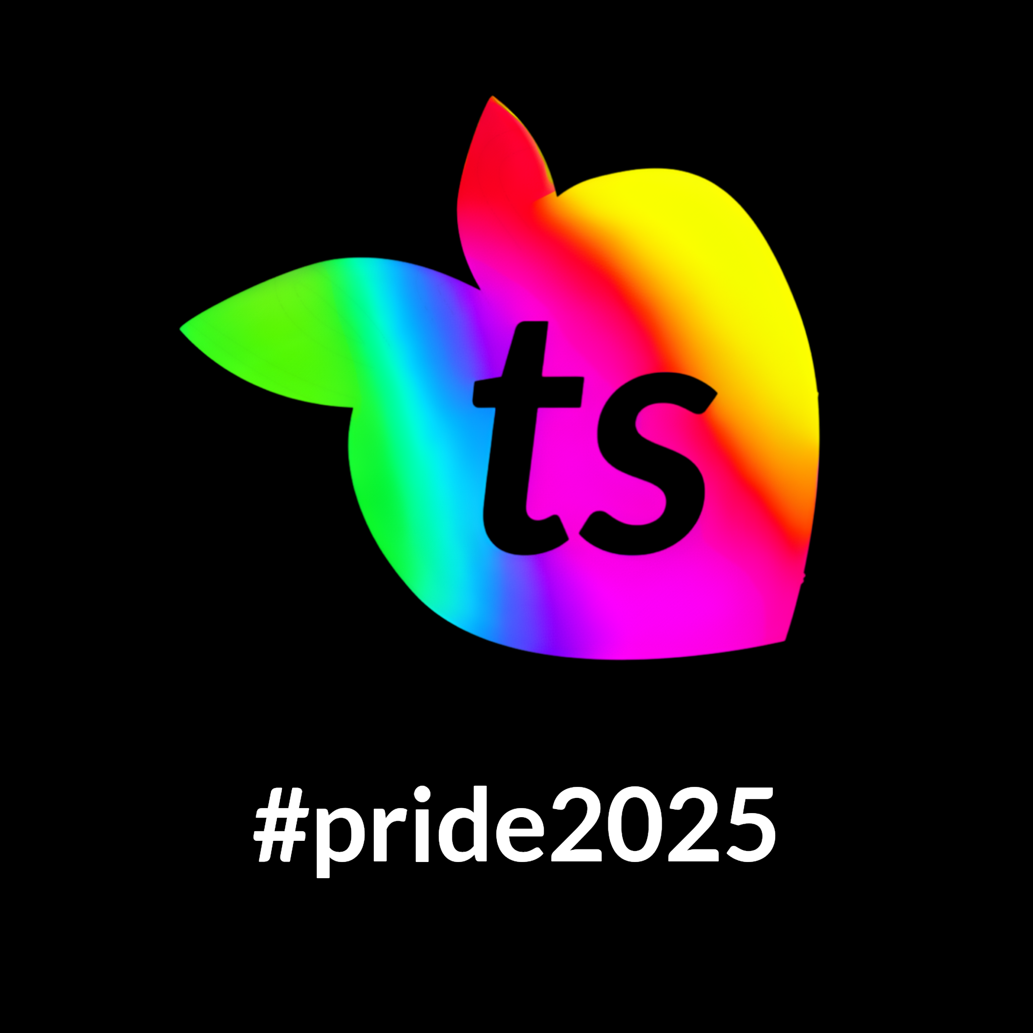 tsgabrielle® • Trans / Women's • Pride 25 • Crop Sweatshirt • Black