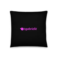 tsgabrielle® • Flamant 🦩 Rose • Pillows • Black • 3 Sizes •