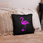 tsgabrielle® • Flamant Rose • Pillows • Black • 3 Sizes