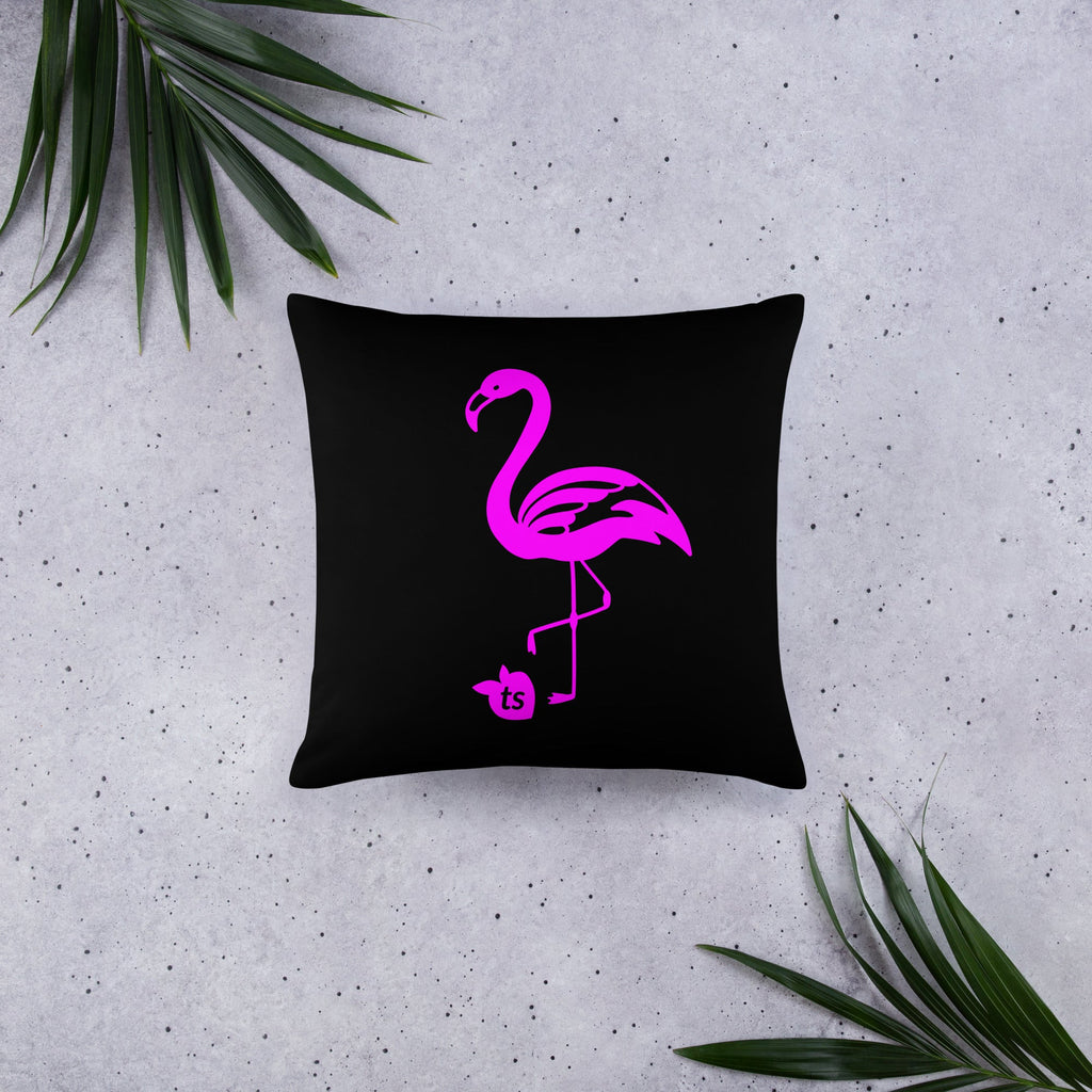 tsgabrielle® • Flamant Rose • Pillows • Black • 3 Sizes