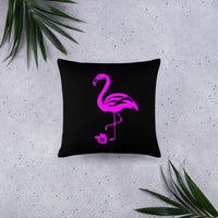 tsgabrielle® • Flamant 🦩 Rose • Pillows • Black • 3 Sizes •
