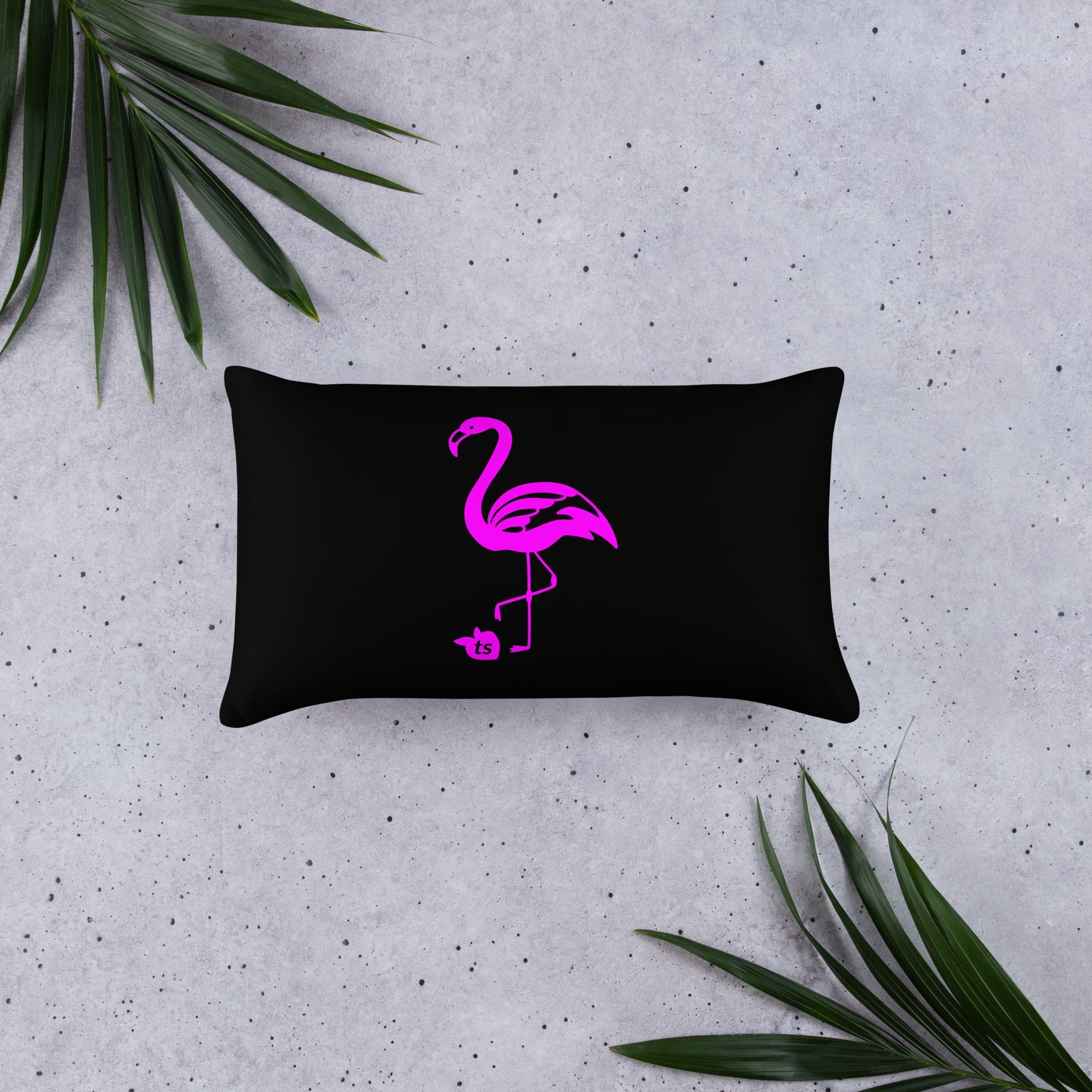 tsgabrielle® • Flamant Rose • Pillows • Black • 3 Sizes