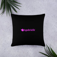 tsgabrielle® • Flamant 🦩 Rose • Pillows • Black • 3 Sizes •