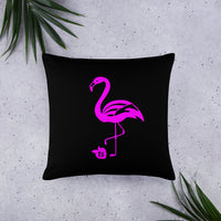tsgabrielle® • Flamant 🦩 Rose • Pillows • Black • 3 Sizes •
