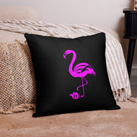tsgabrielle® • Flamant 🦩 Rose • Pillows • Black • 3 Sizes •