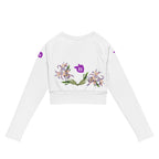 tsgabrielle® • Trans / Women's • TransFLOWer • Long-Sleeve Crop Top • White
