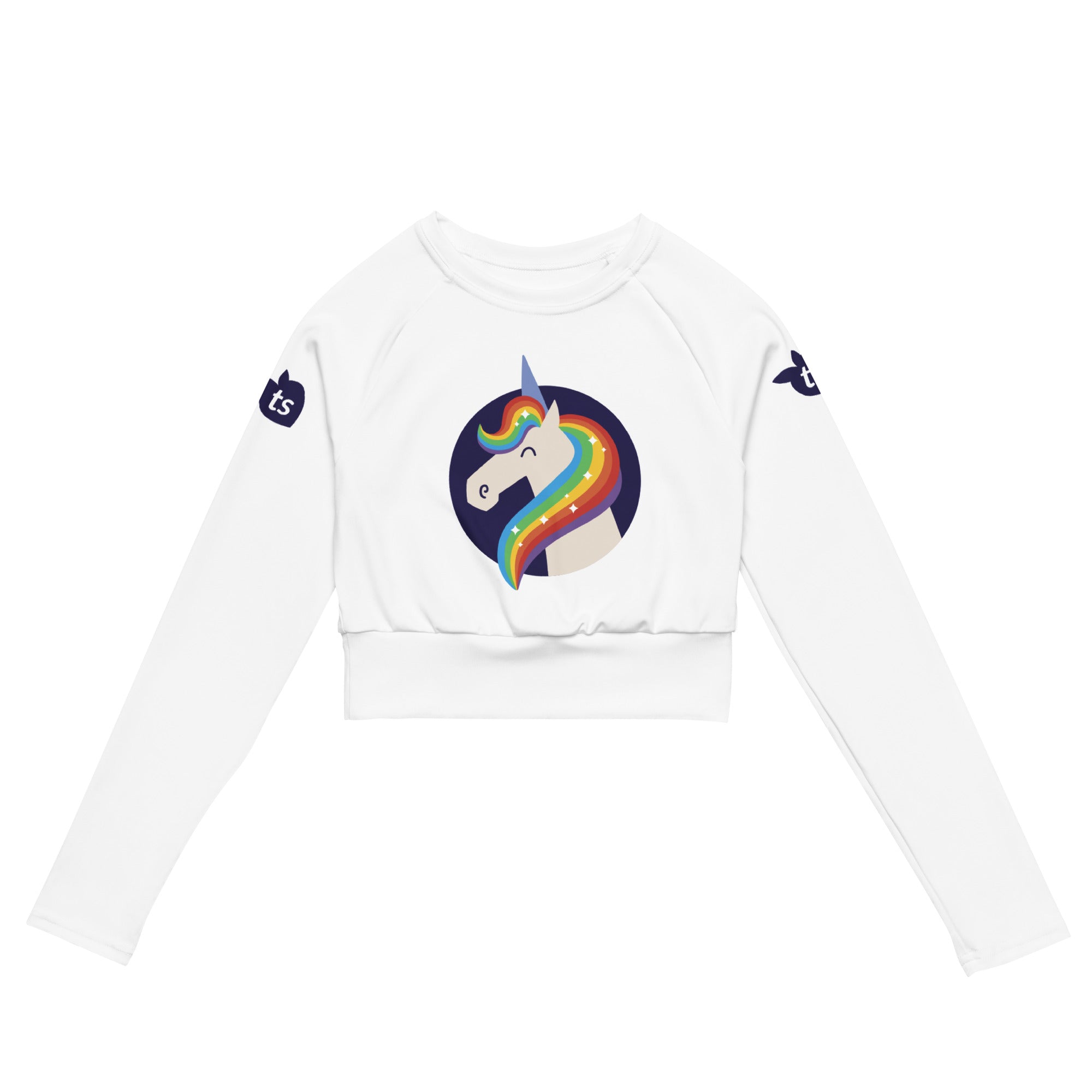 tsgabrielle® • Trans / Women's • Unicorn - Moonwhisper • Long-Sleeve Crop Top