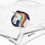 tsgabrielle® • Trans / Women's • Unicorn - Moonwhisper • Long-Sleeve Crop Top