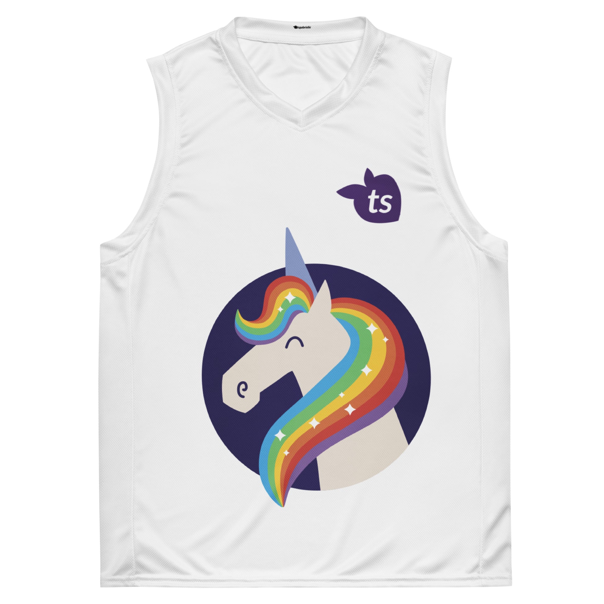 tsgabrielle™ • Recycled Basketball Jersey • Men's • Unicorn • $31.24