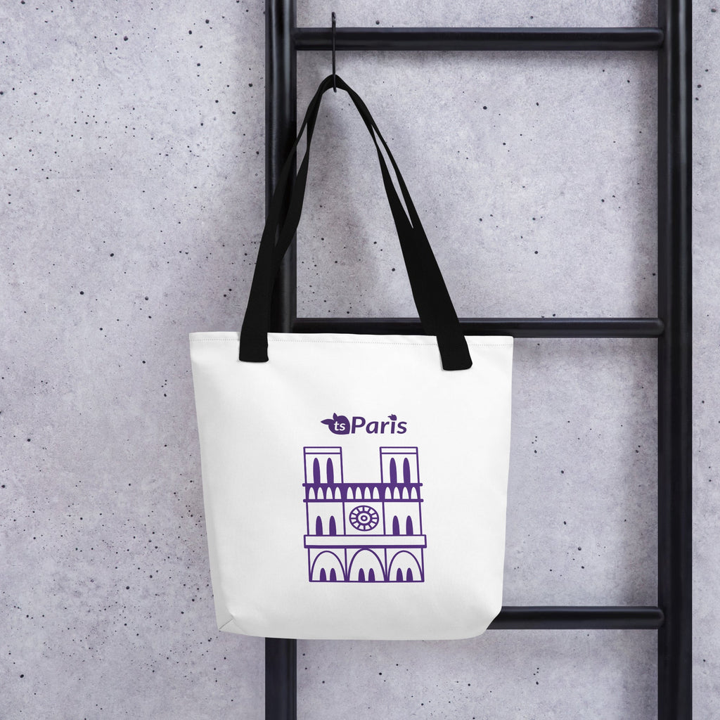 tsgabrielle® • Paris - Notre-Dame Cathedral • Tote Bag • White • 39 x 39 cm