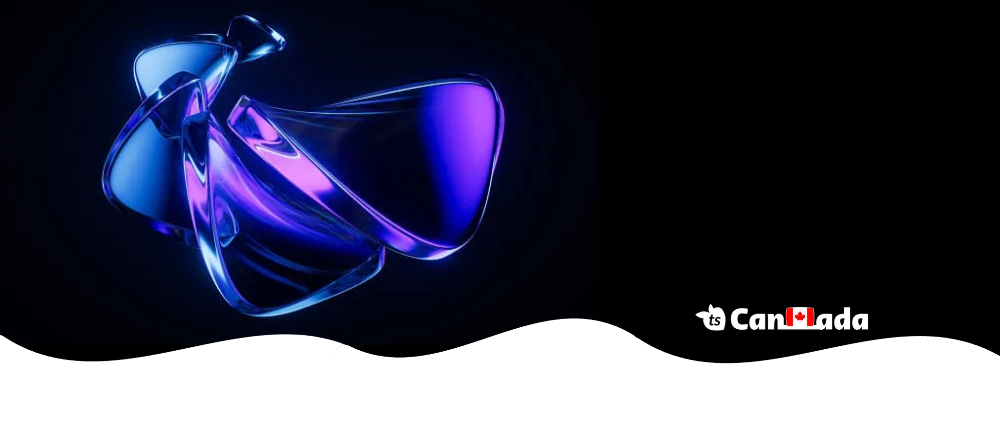 Colorful, abstract design with 'Cannada' logo on a black and white background