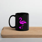 tsgabrielle • Flamant Rose • Glossy Mug • Black • Ceramic • 2 Sizes