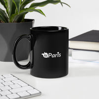 tsgabrielle® • Paris • Glossy Mug • Black • Ceramic • 2 Sizes