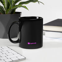 tsgabrielle® • Flamant 🦩 Rose • Glossy Mug • Black • Ceramic • 2 Sizes •