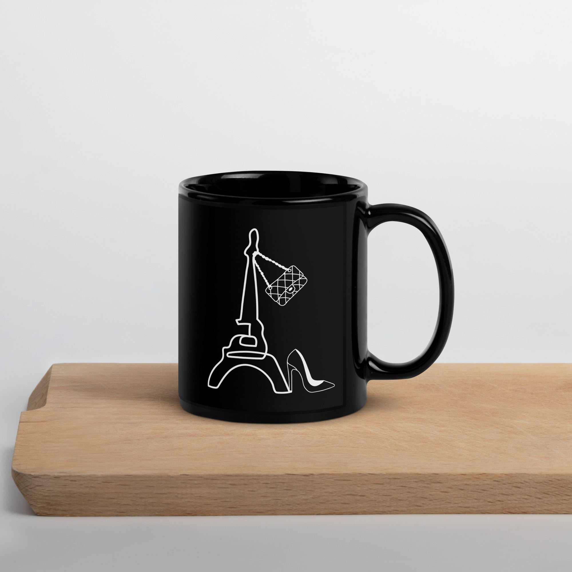 tsgabrielle • Paris • Mug brillant • Noir • Céramique • 2 tailles
