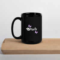 tsgabrielle® • Paris • Glossy Mug • Black • Ceramic • 2 Sizes •