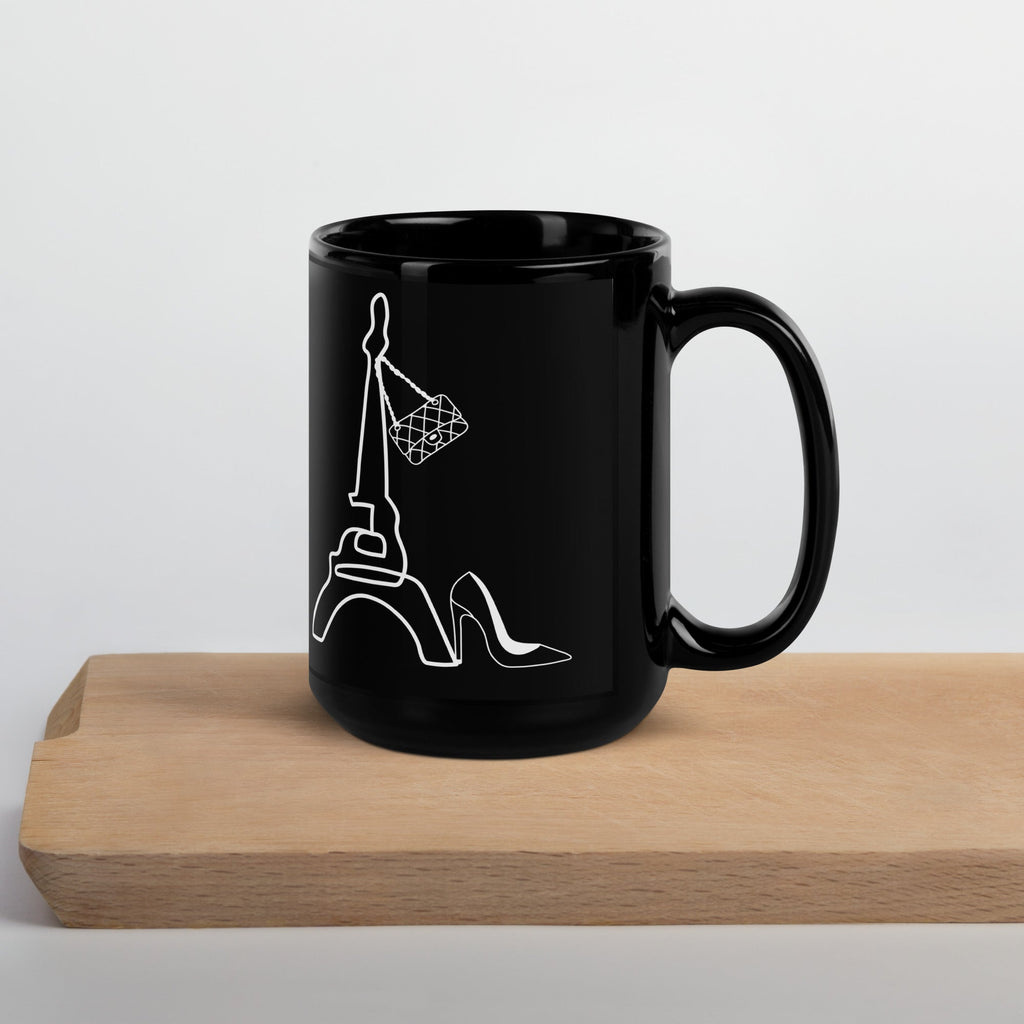 tsgabrielle® • Paris • Glossy Mug • Black • Ceramic • 2 Sizes