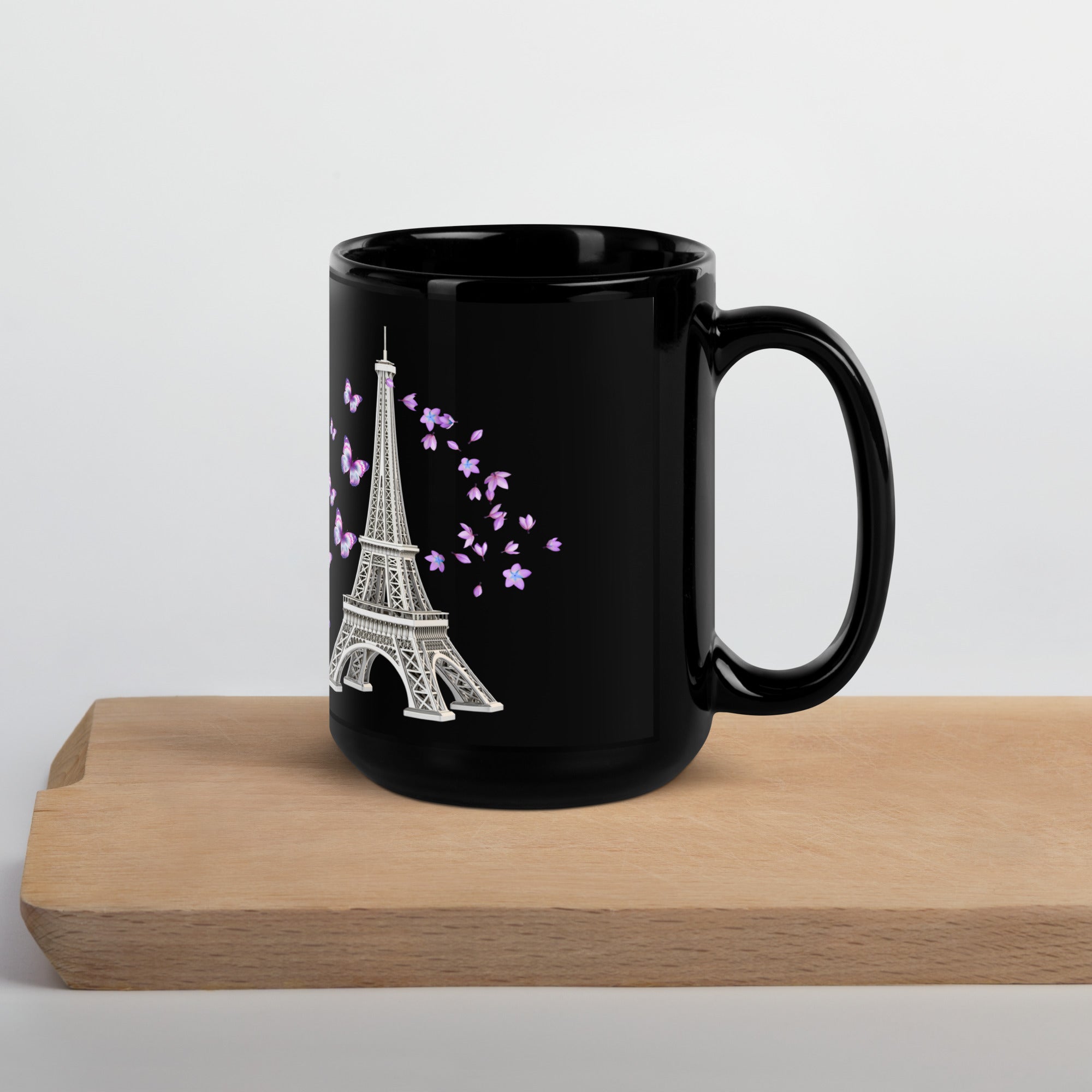 tsgabrielle® • Paris • Glossy Mug • Black • Ceramic • 2 Sizes •