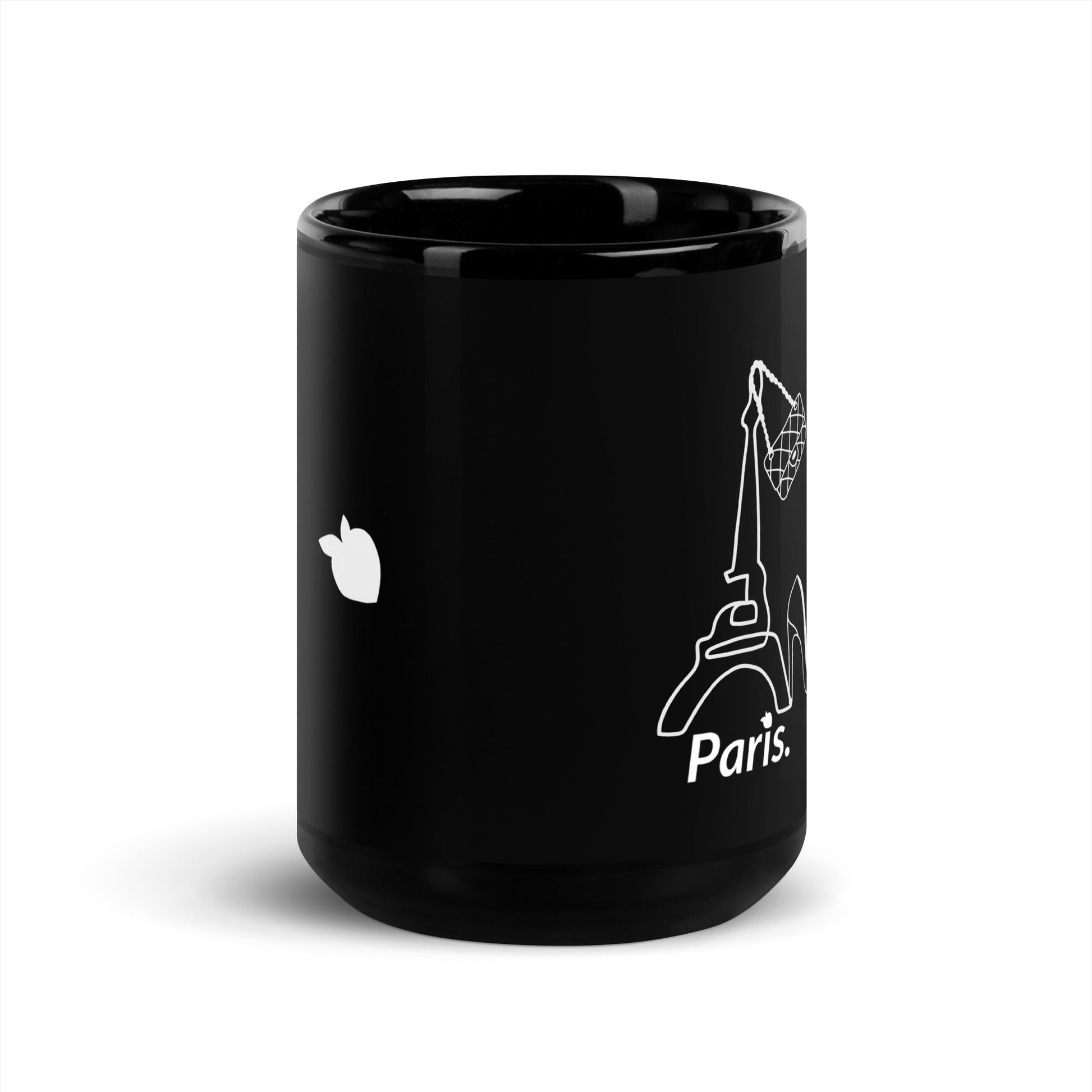 tsgabrielle™ • tsgabrielle™ • Black Glossy Mug (Paris) • Mugs • Black Glossy Mug (Paris) • TSG3 - PA03 - 2400001B •