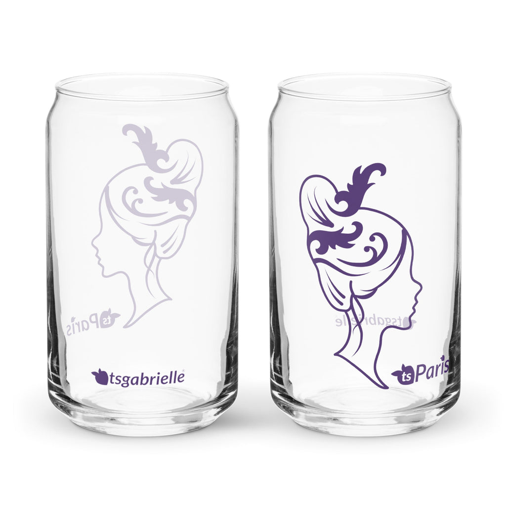 tsgabrielle® • Paris - Marie Antoinette • Verre en forme de canette • 473 ml • 2 options