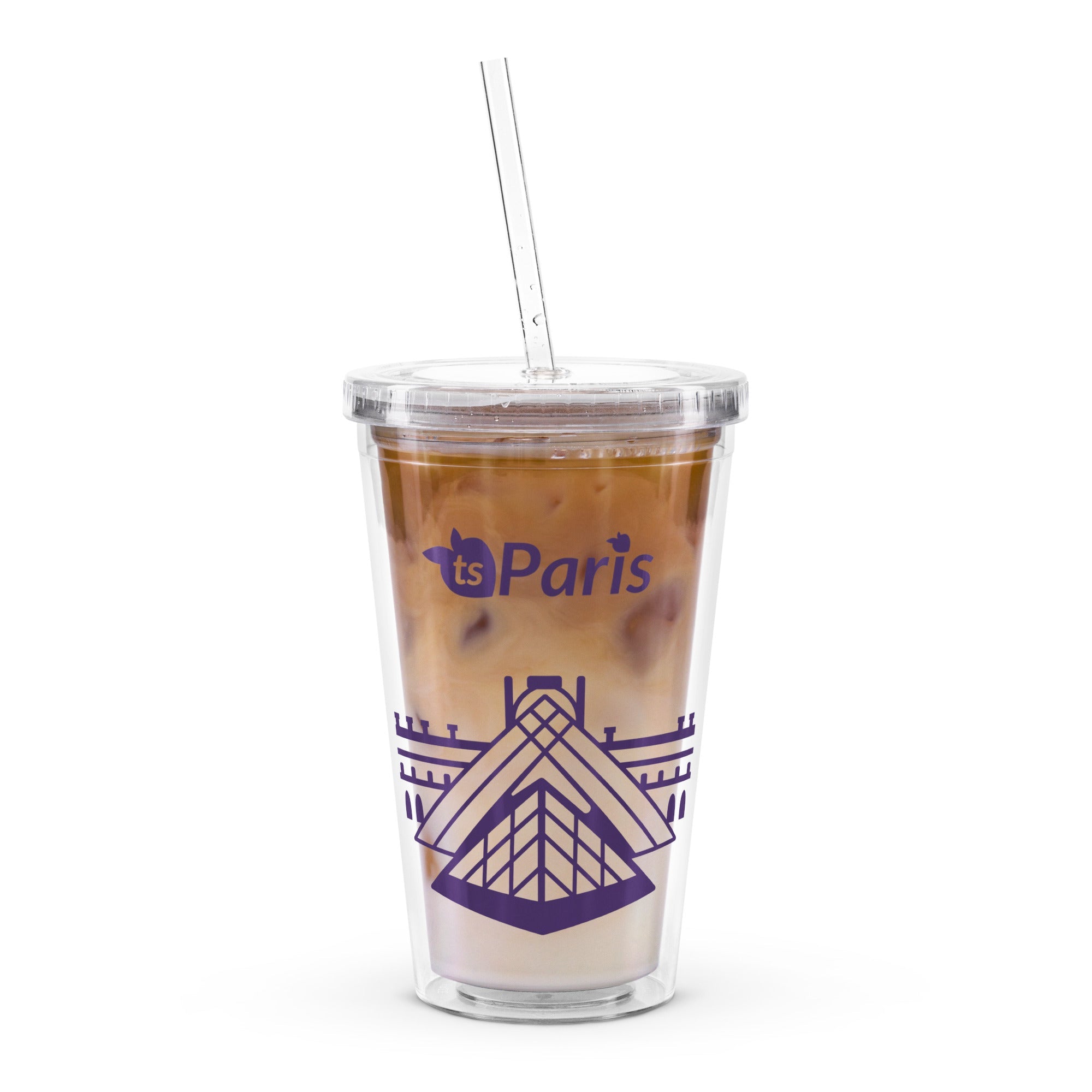 tsgabrielle® • Paris - The Louvre Pyramid • Plastic Tumbler • Clear • 590 ml