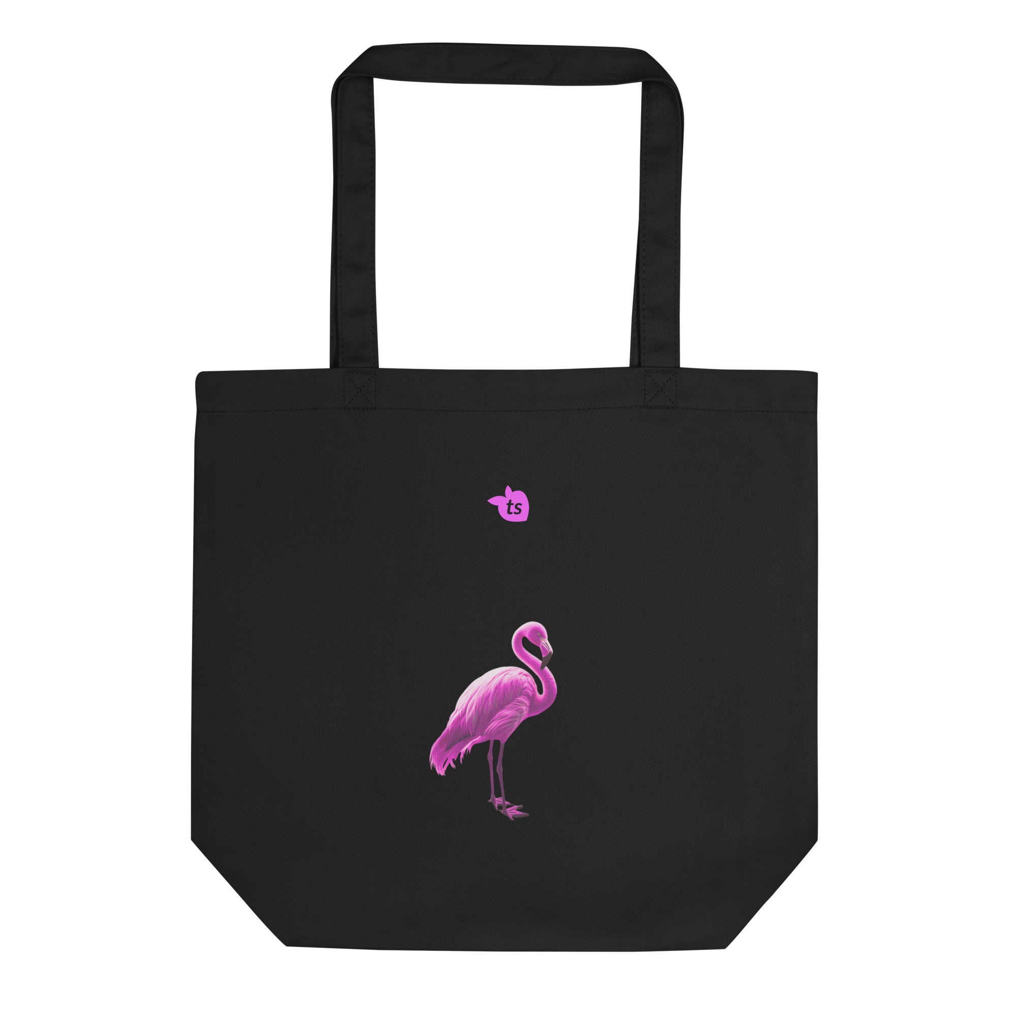 tsgabrielle® • Flamant 🦩 Rose • Bag • Black • 100% Cotton Organic