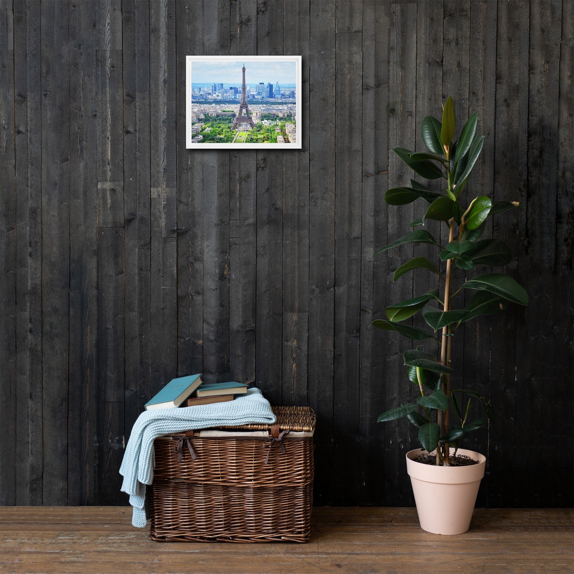 tsgabrielle® • Paris - La Tour Eiffel • Framed Canvas • 11" × 14"