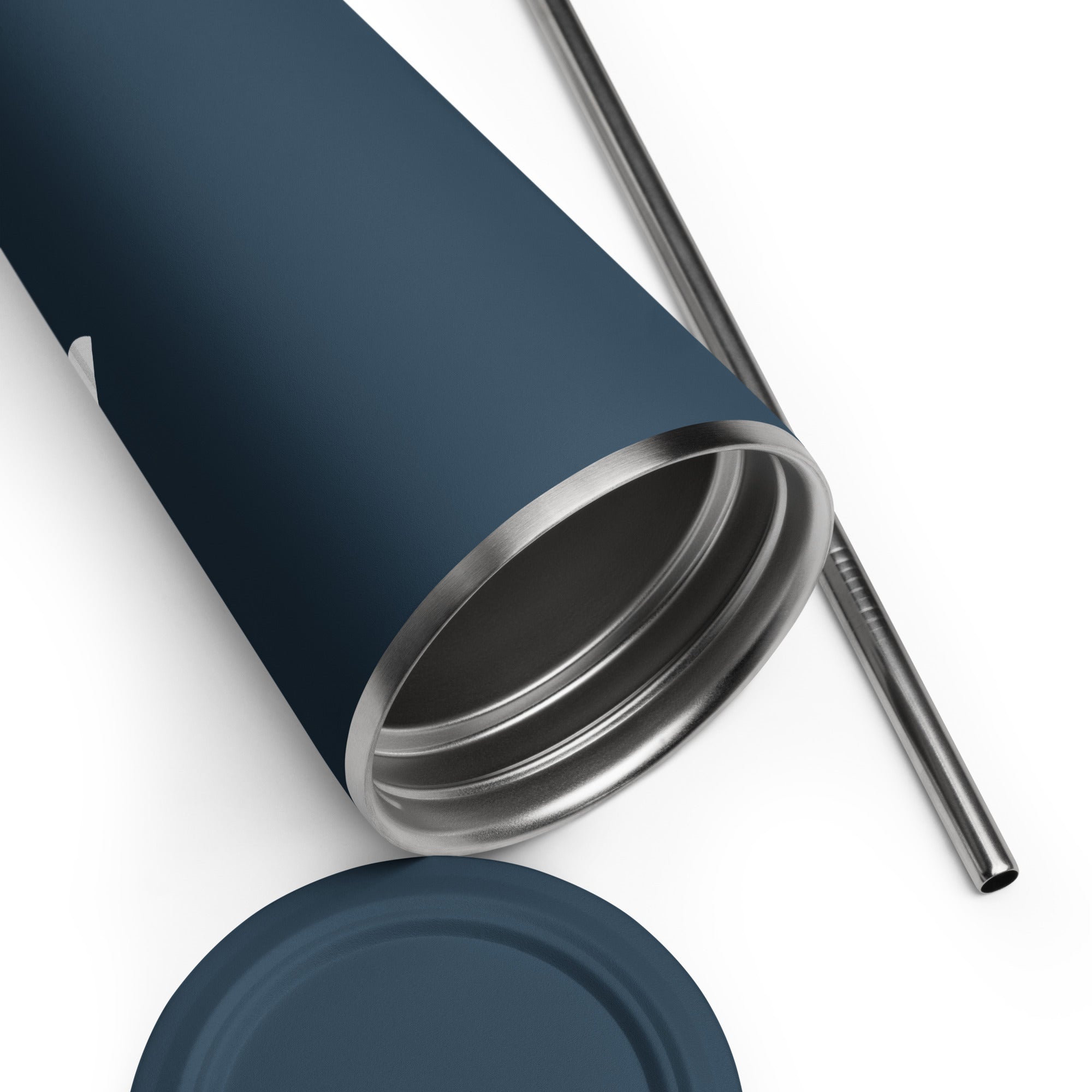 tsgabrielle® • Insulated Tumbler with a Straw • Dark Navy • 20 oz