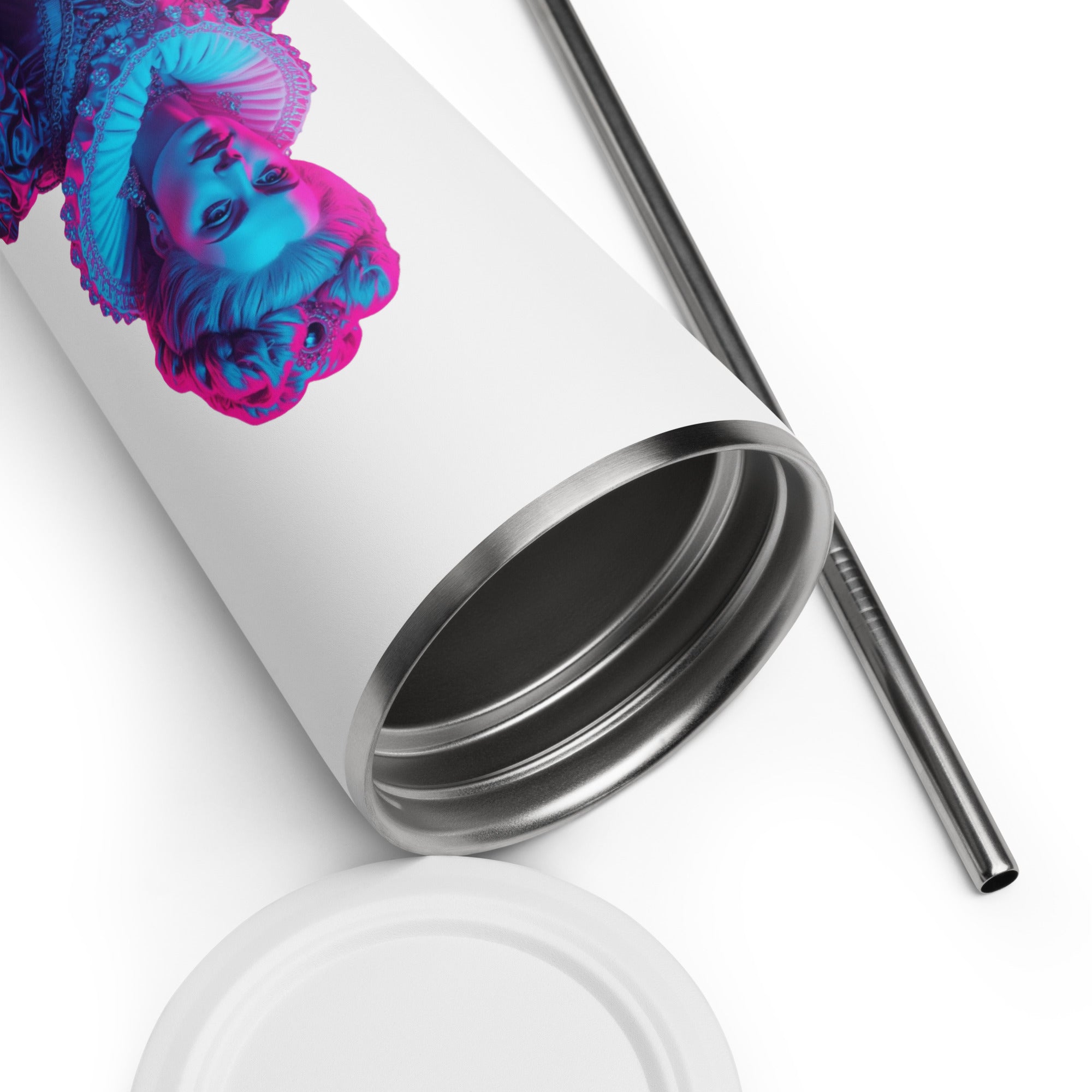 tsgabrielle® • Paris - Marie Antoinette • Tumbler • Stainless Steel • White • 20 oz