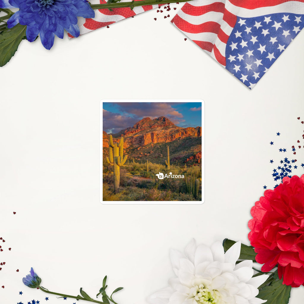 tsgabrielle® • Arizona - Tucson Mountain Range • Sticker Bubble-Frees • 3 Sizes