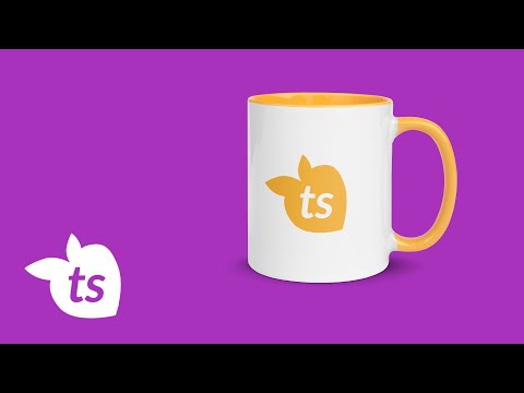 tsgabrielle® • Mug with Color Golden Yellow Inside • Ceramic • 325 ml