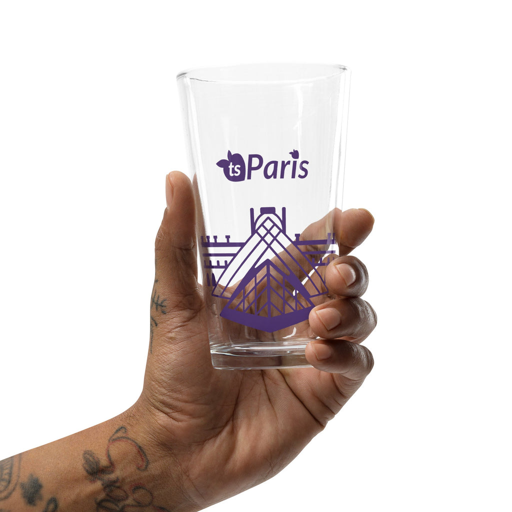 tsgabrielle® • Paris - La Pyramide du Louvre • Verre shaker pinte • 473 ml