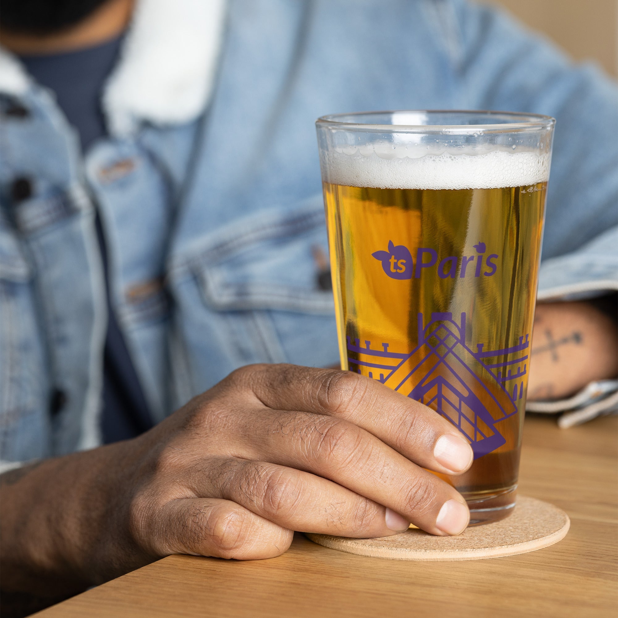 tsgabrielle® • Paris - The Louvre Pyramid • Shaker Pint Glass • 473 ml