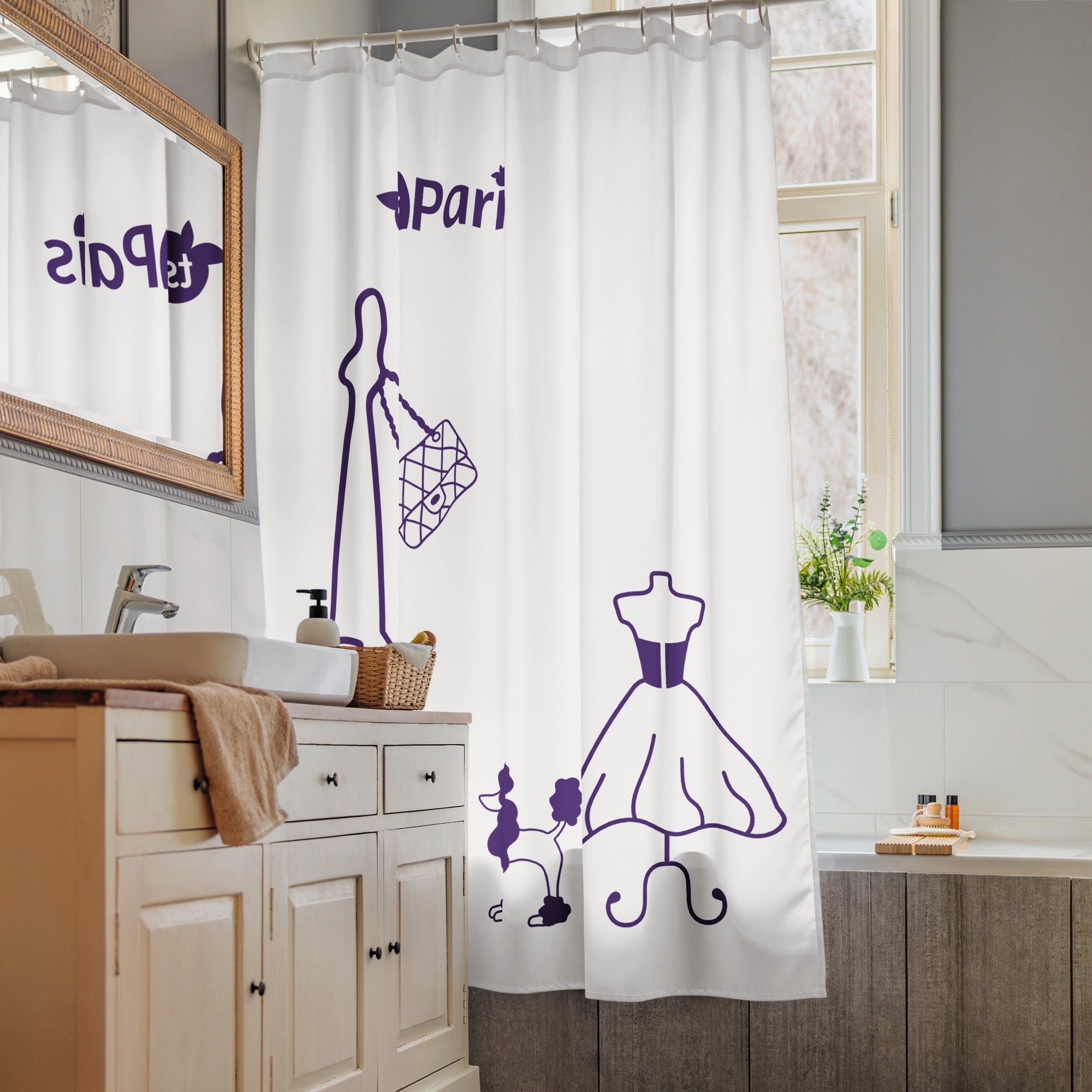 tsgabrielle® • Paris - Fashion Week • Shower Curtain